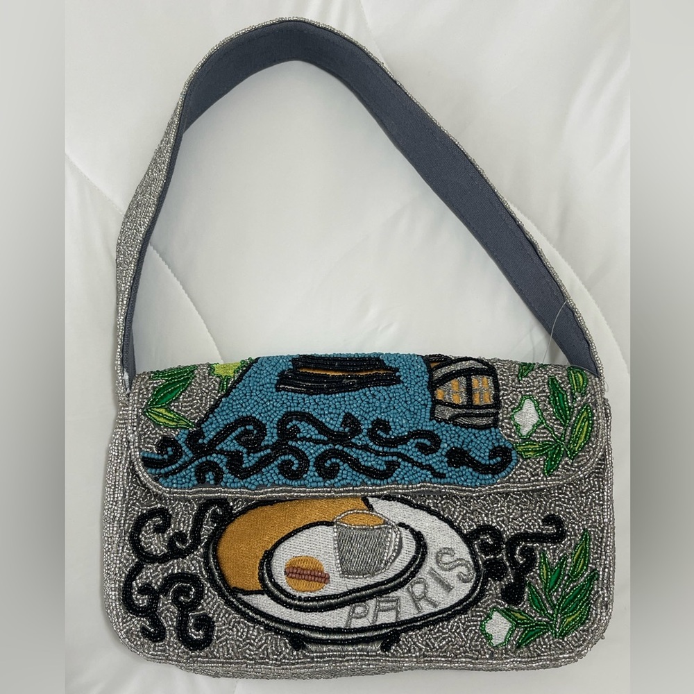 America and Beyond Paris Beaded Bag